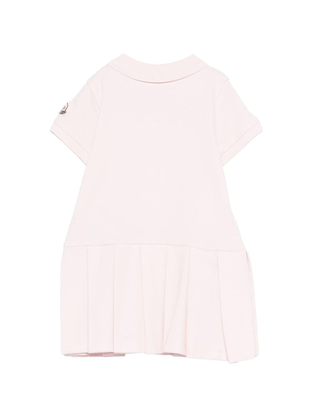 Abito rosa chiaro per neonata 9518I000088496F 505 Moncler Kids 