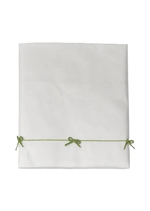Lenzuola bianca/verde per neonato FF7283392300 1031 Colorichiari Kids 