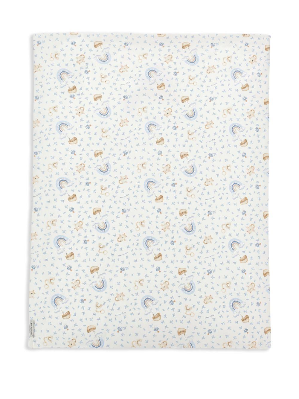 Coperta bianca per neonato 22F001NP6000 0152 Monnalisa Kids 