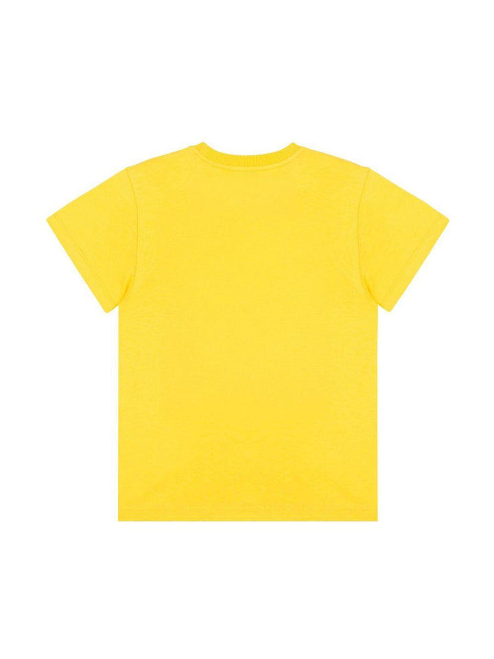 T-shirt gialla per bambino H9M04KLAA03 50577 Moschino Kids 