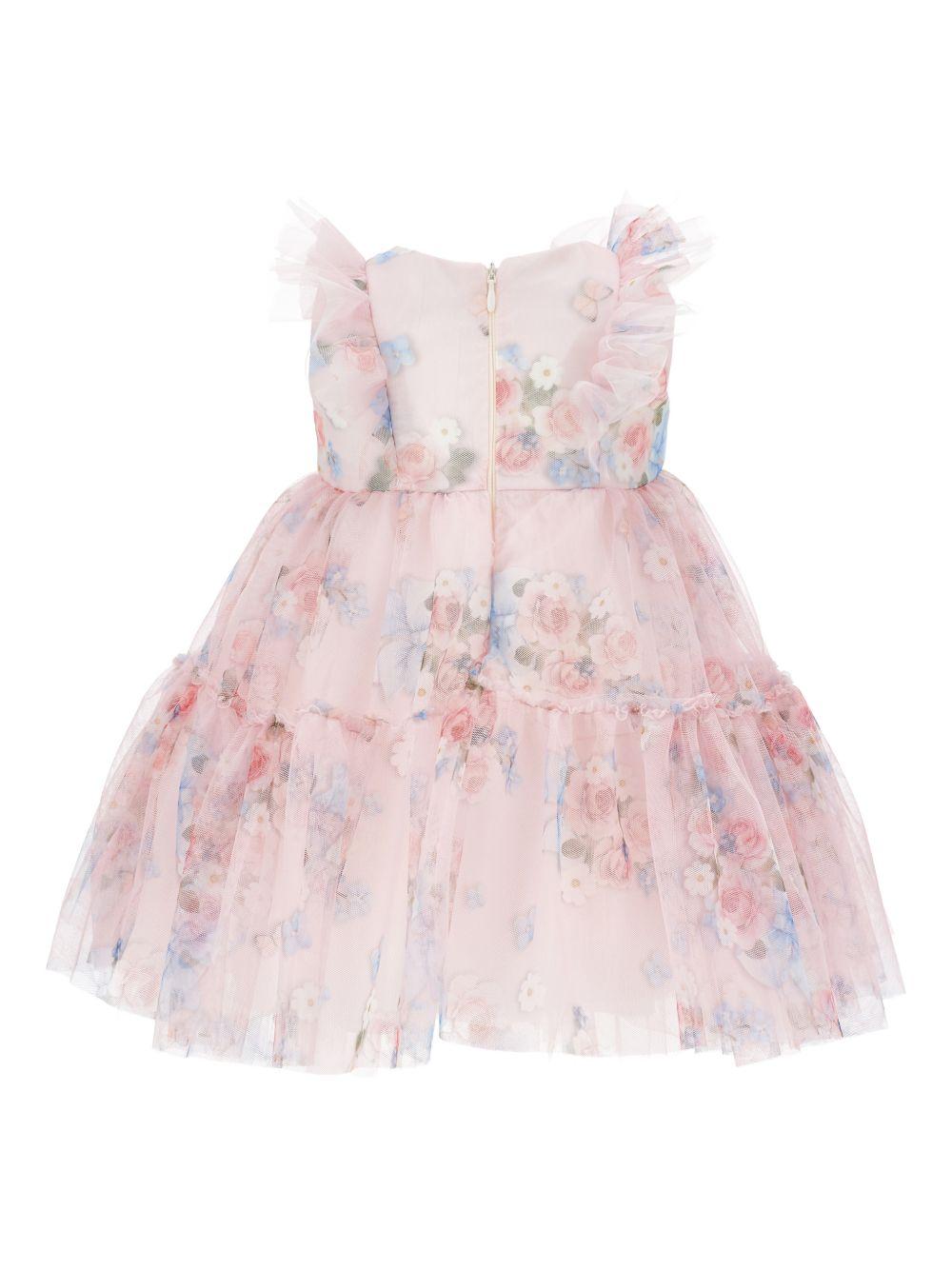 Abito rosa chiaro per neonata 31G9027655 0090 Monnalisa Kids 