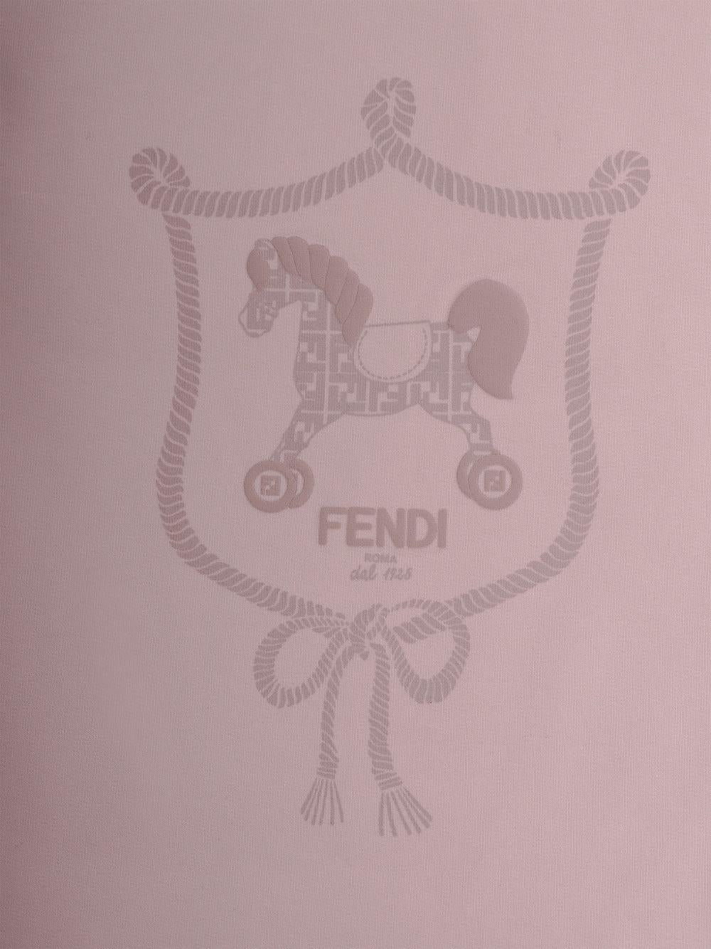 Coperta rosa chiaro per neonata BUJ3288RA F19J5 Fendi Kids 