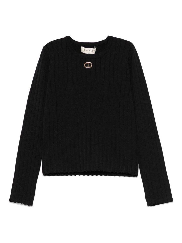 Maglione nero per bambina