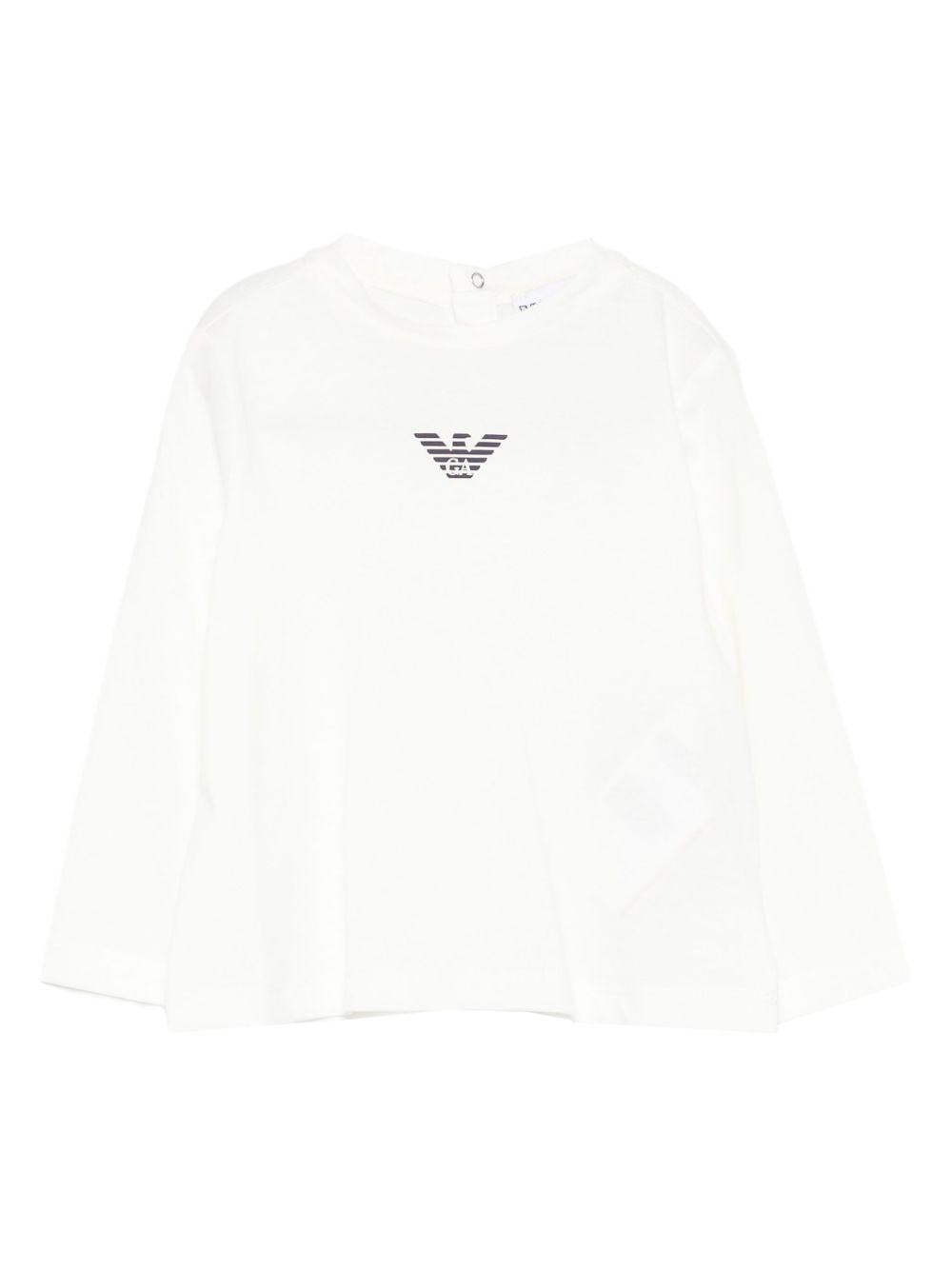 T-shirt bianca per neonato EB000418AF15013 M0134 Emporio Armani Kids 