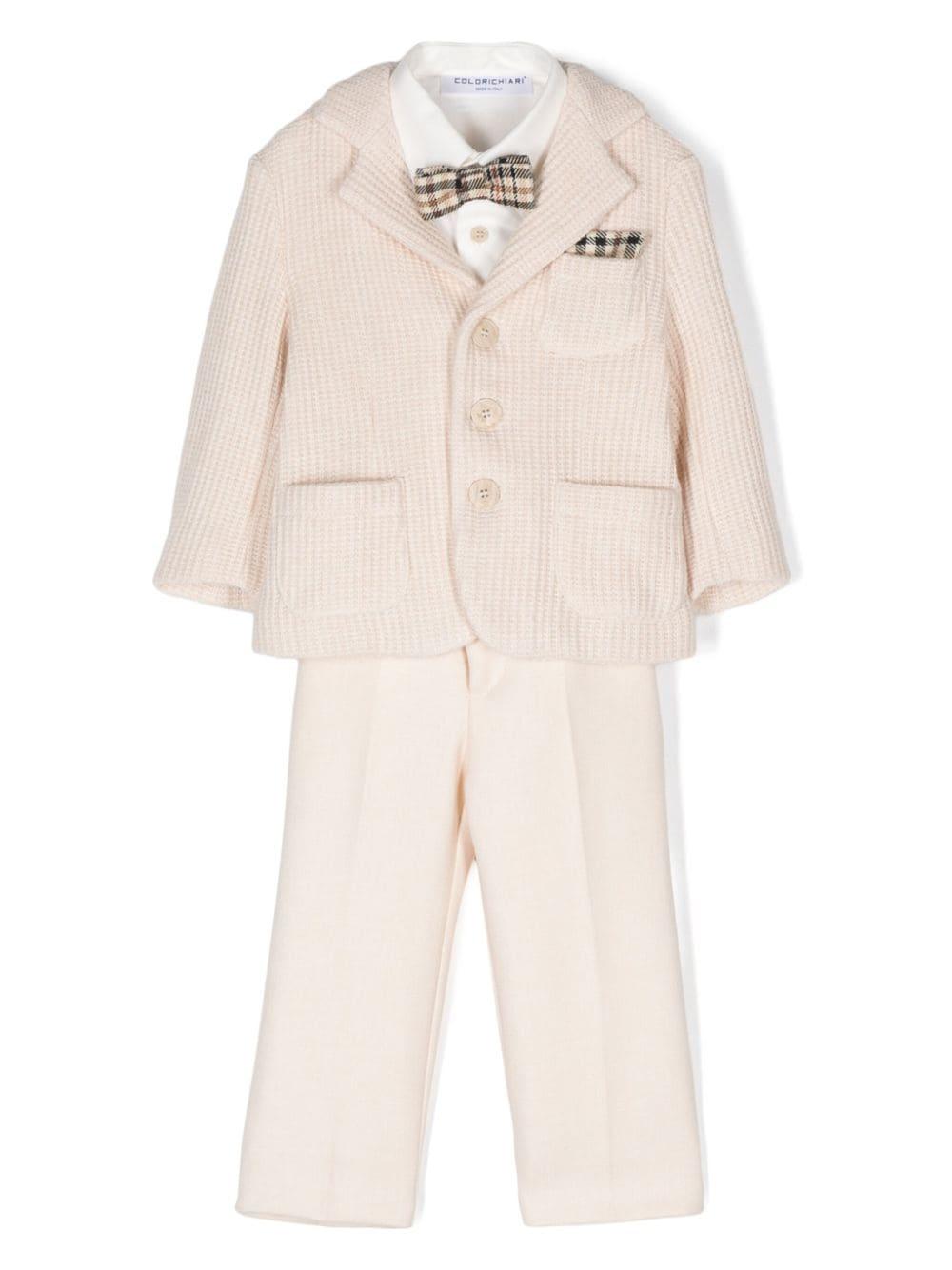 Elegant beige baby suit