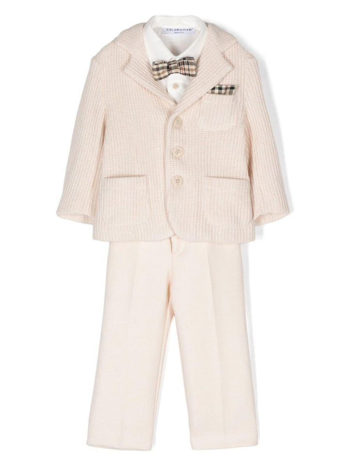 Elegant beige baby suit