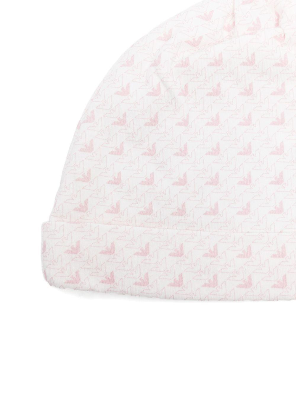 Cappello bianco per neonata EY000005AF10913 F4012 Emporio Armani Kids 