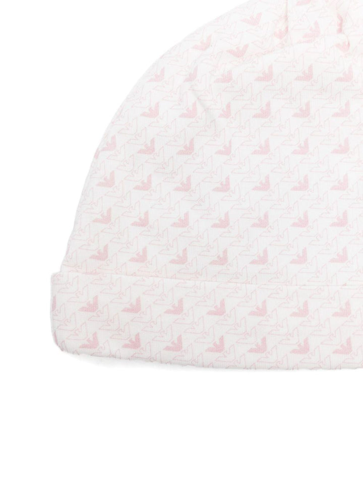 Cappello bianco per neonata EY000005AF10913 F4012 Emporio Armani Kids 