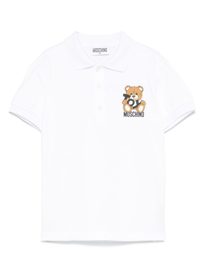 Polo bianca per bambino