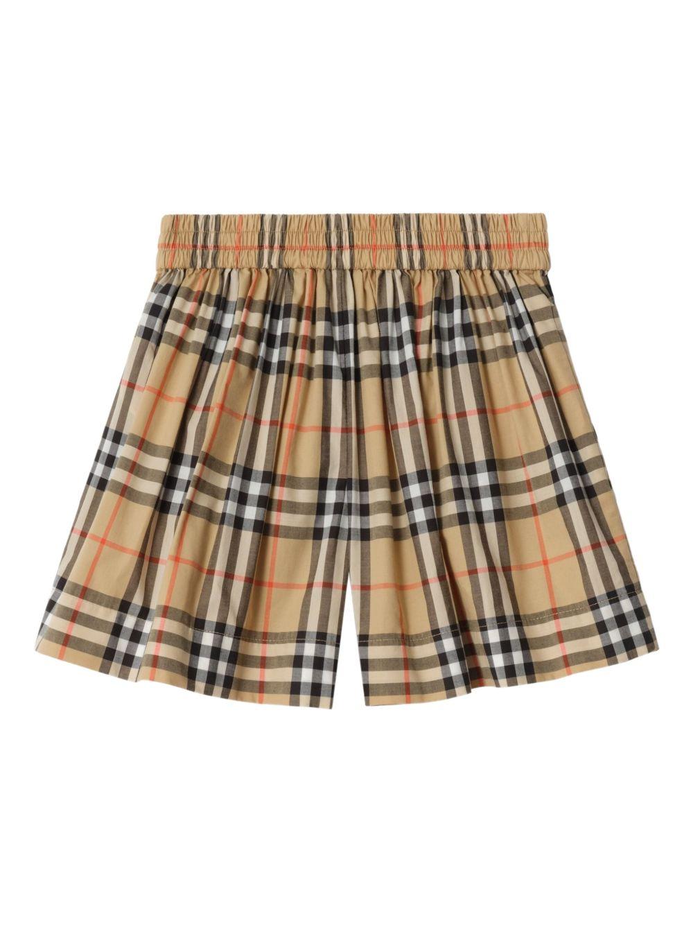 Bermuda beige per bambina 8117159 B9368 Burberry Kids 
