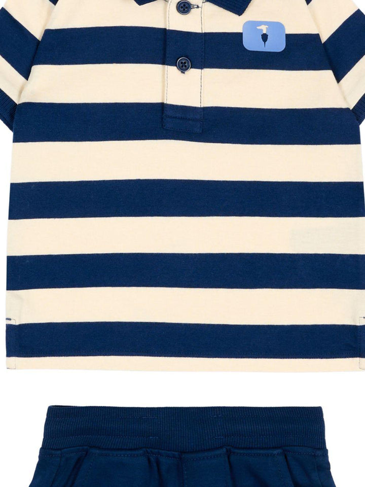 Completo crema/blu per neonato TIP26082CJ BLU Trussardi Kids 
