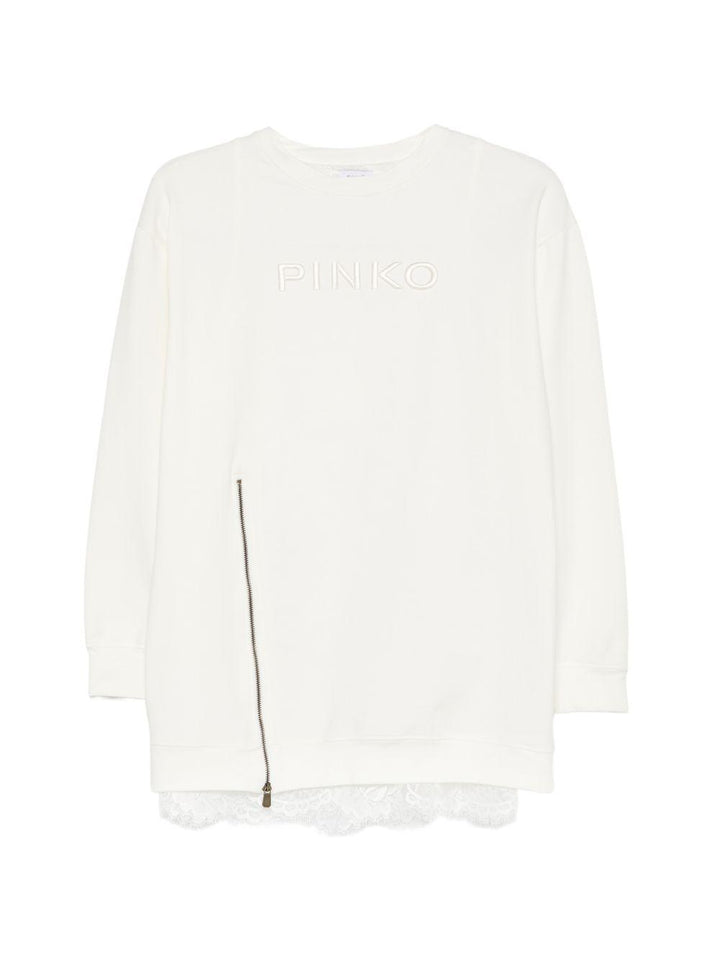 Abito bianco per bambina KFAB0630FE015 0065 Pinko Kids 