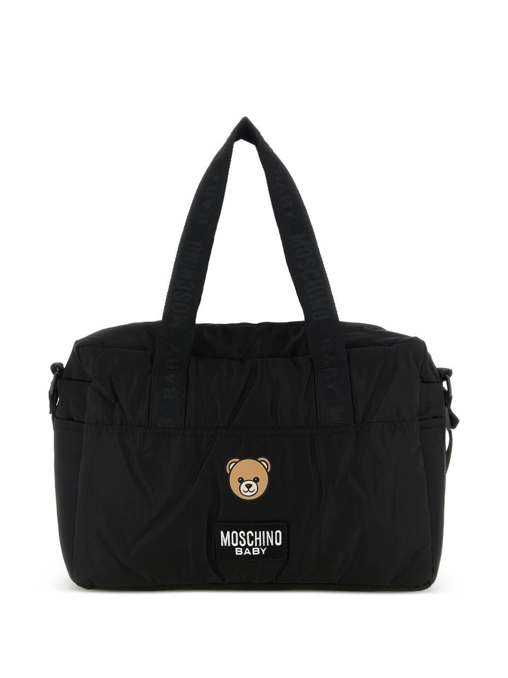 Borsa mamma nera MUX05WL3A89 60100 Moschino Kids 