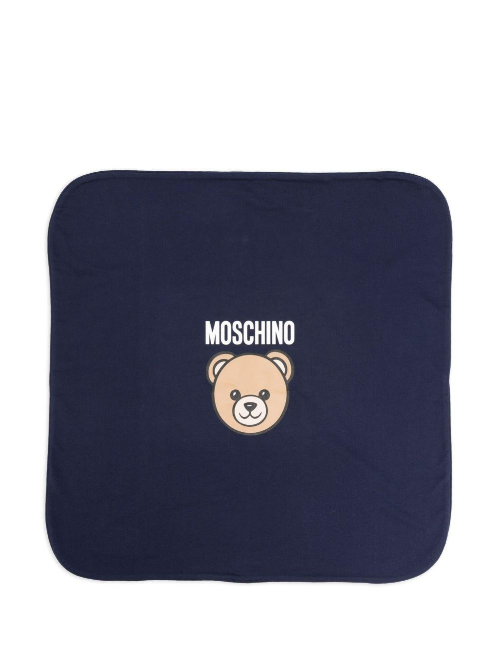 Coperta blu navy per neonato MQB00FLCA40 40016 Moschino Kids 