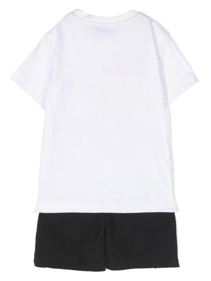 Completo sportivo bianco per bambino con logo