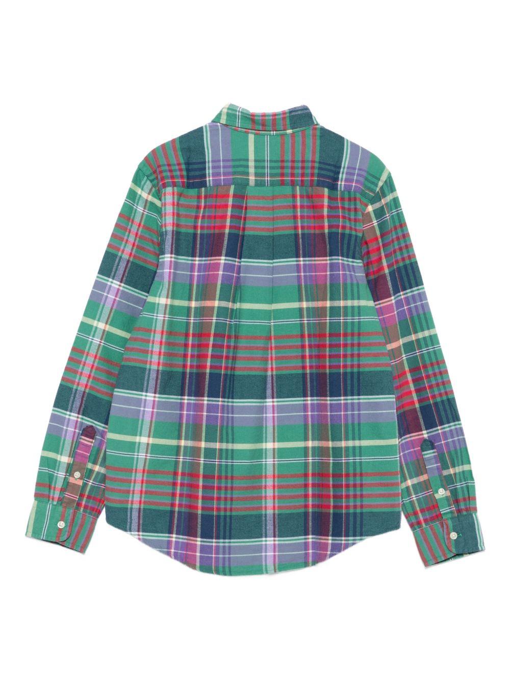 Camicia verde/multicolor per bambino 323979315 001 Ralph Lauren Kids 