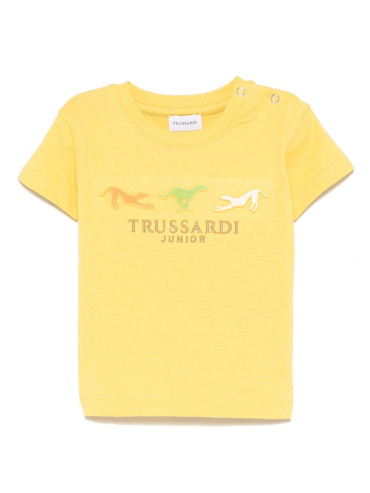 T-shirt giallo girasole per neonato