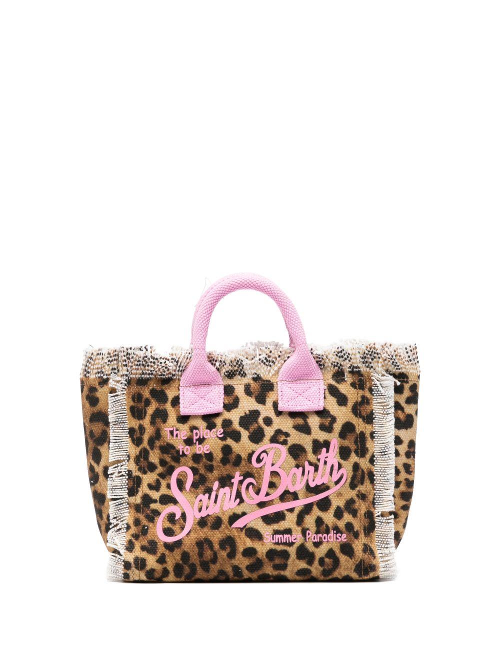 Borsetta leopardata marrone per bambina VAMI001 02591L MC2 Saint Barth Kids 