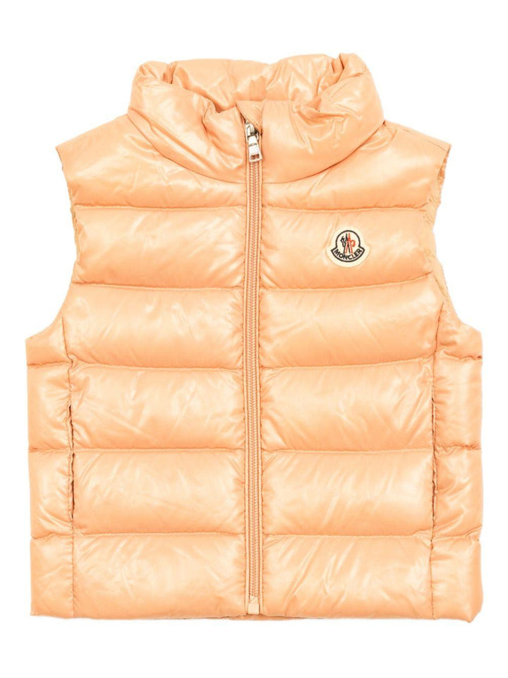 Gilet rosa per neonata 9511A00016597Z8 51E Moncler Kids 