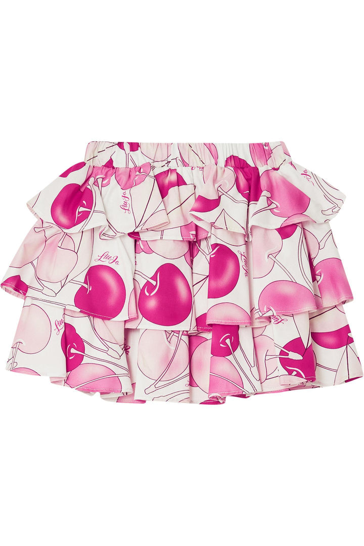 Gonna bianca/rosa per bambina