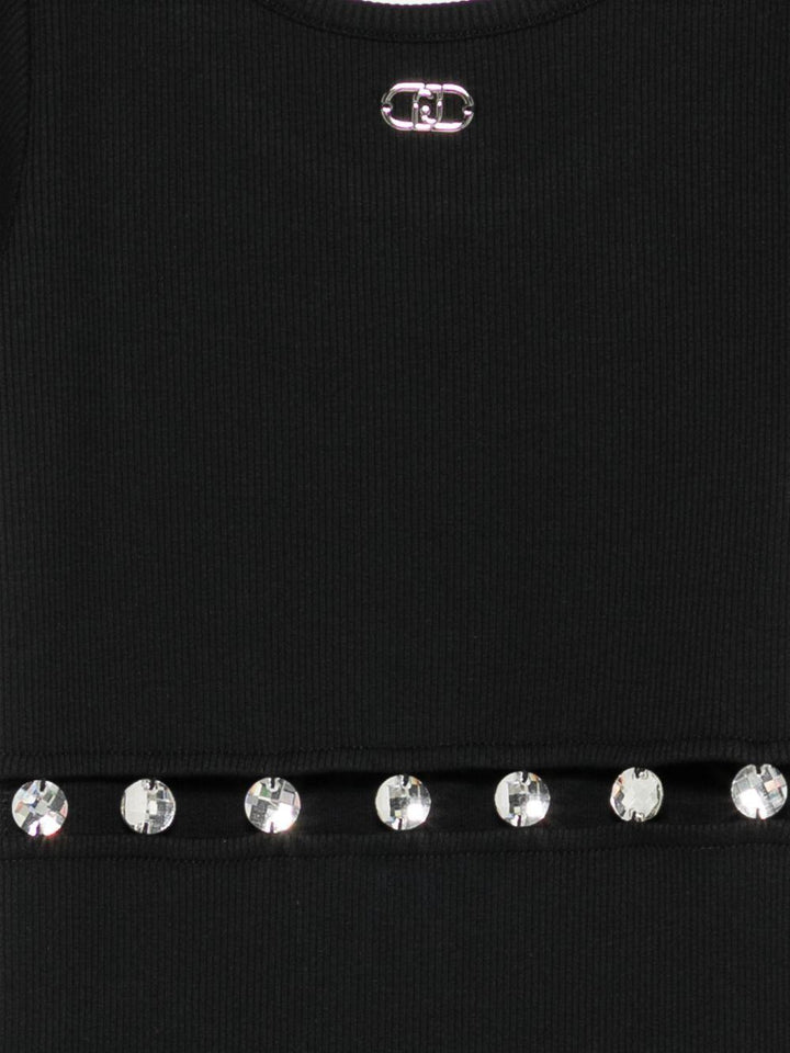 Abito nero per bambina GA6144J4822 22222 Liu Jo 