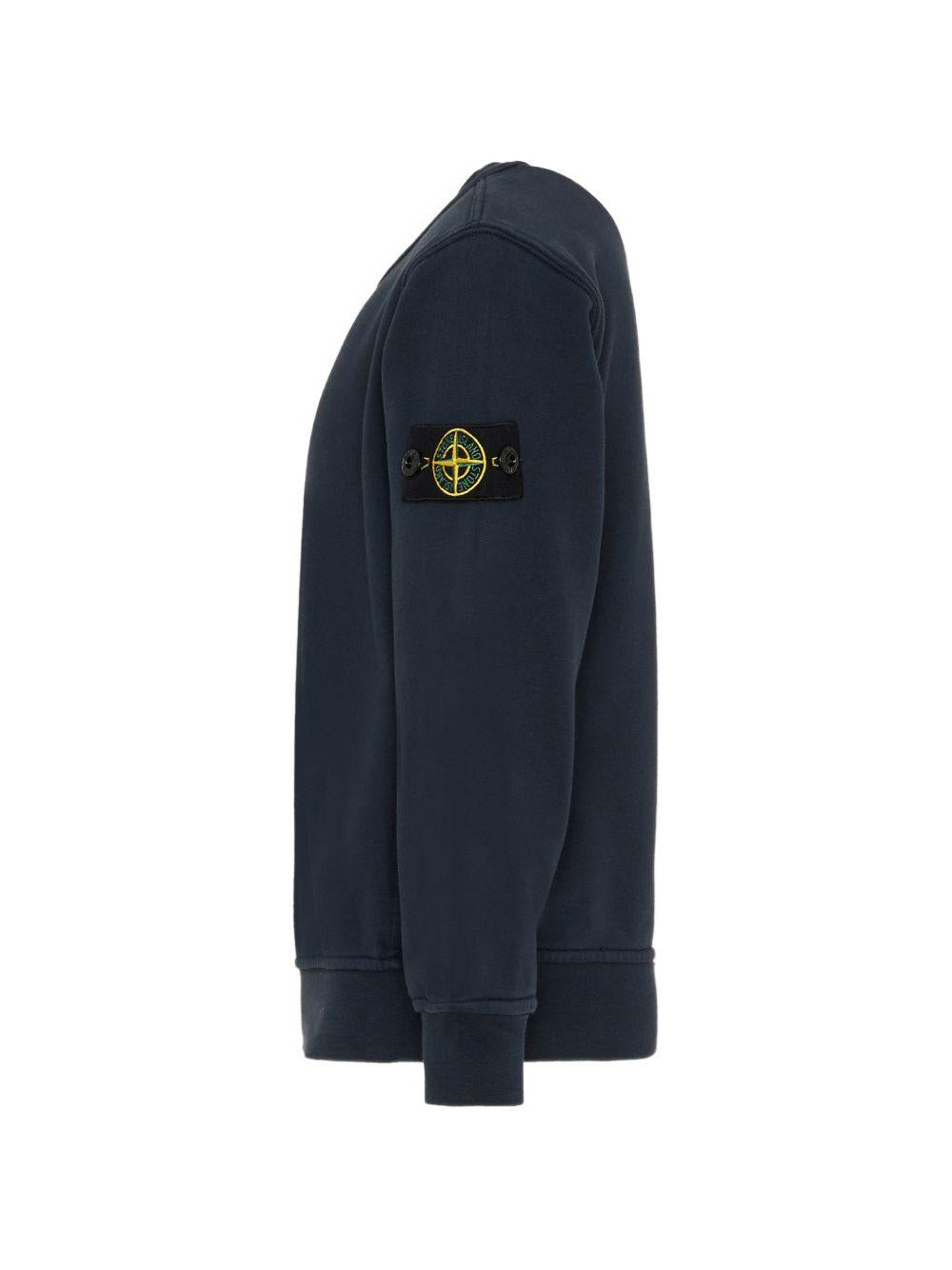 Felpa blu navy per bambino 66100005S0040 V0020 Stone Island Kids 