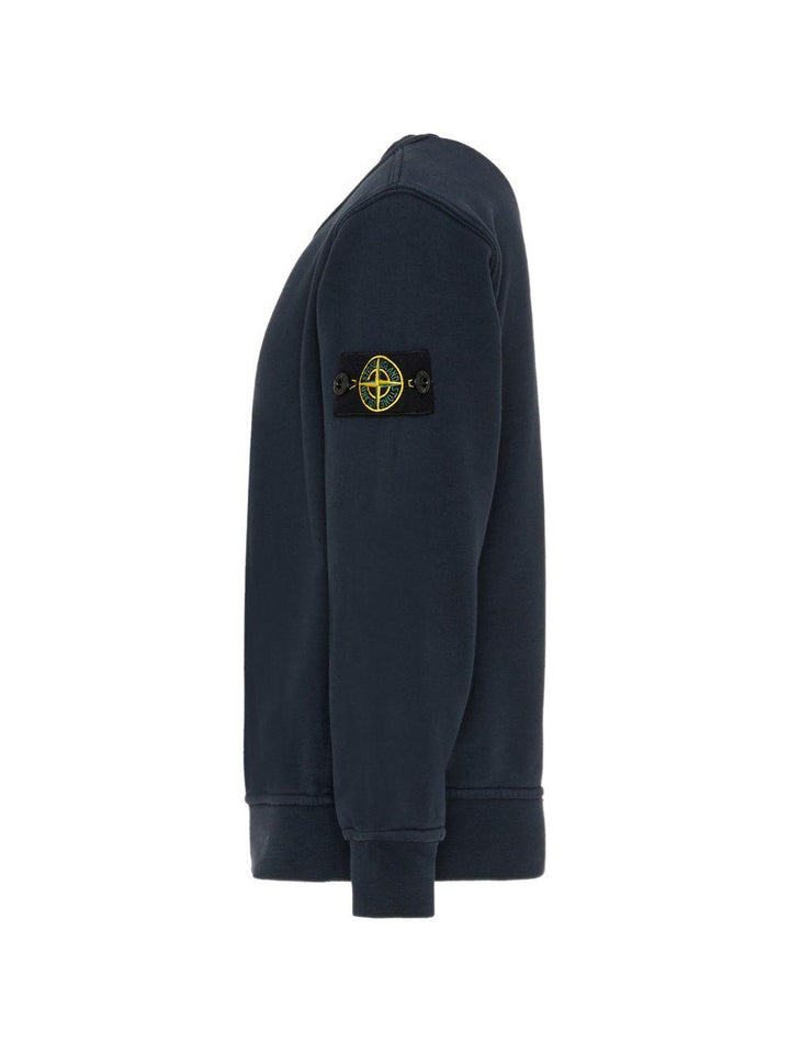 Felpa blu navy per bambino 66100005S0040 V0020 Stone Island Kids 