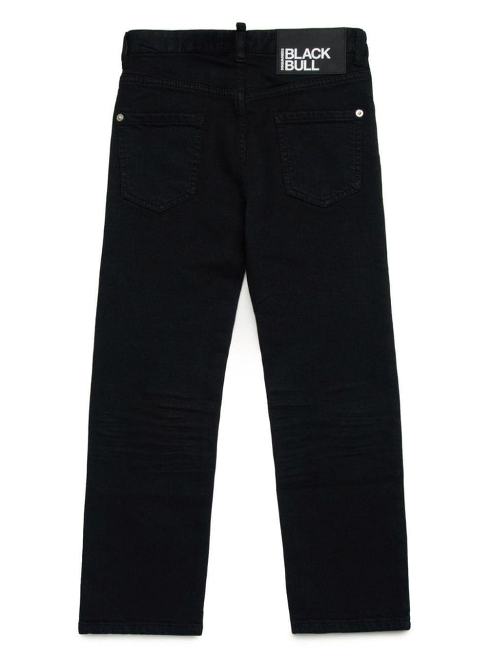 Jeans per bambino in cotone nero