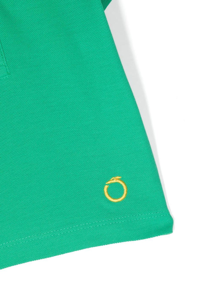 Grass green polo for baby