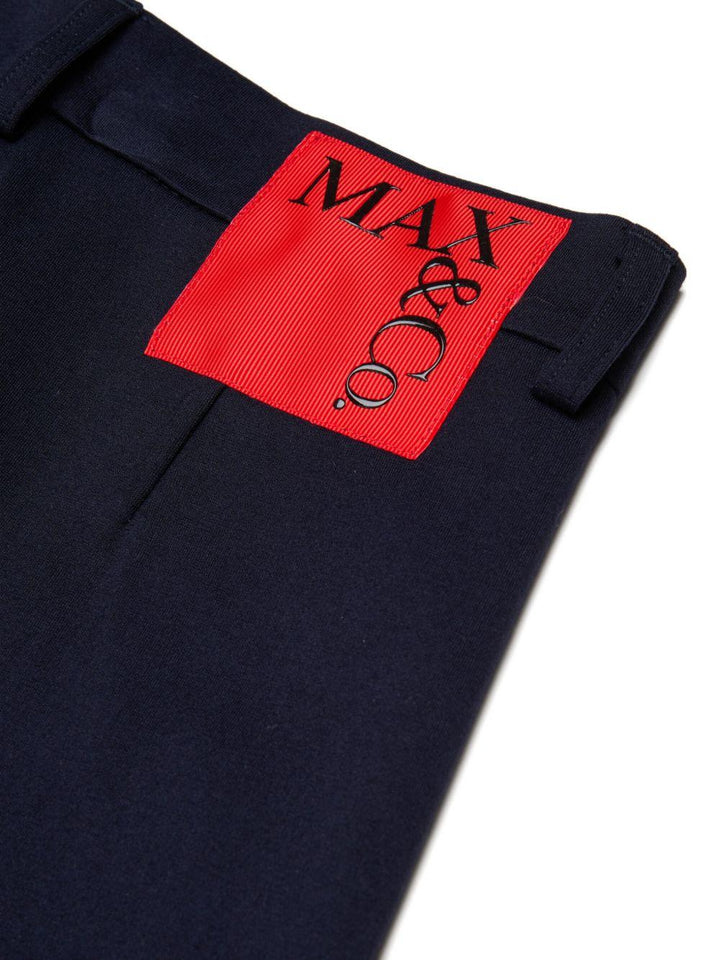 Pantalone blu scuro per bambina MX0308MX00K MX854 Max&co Kids 