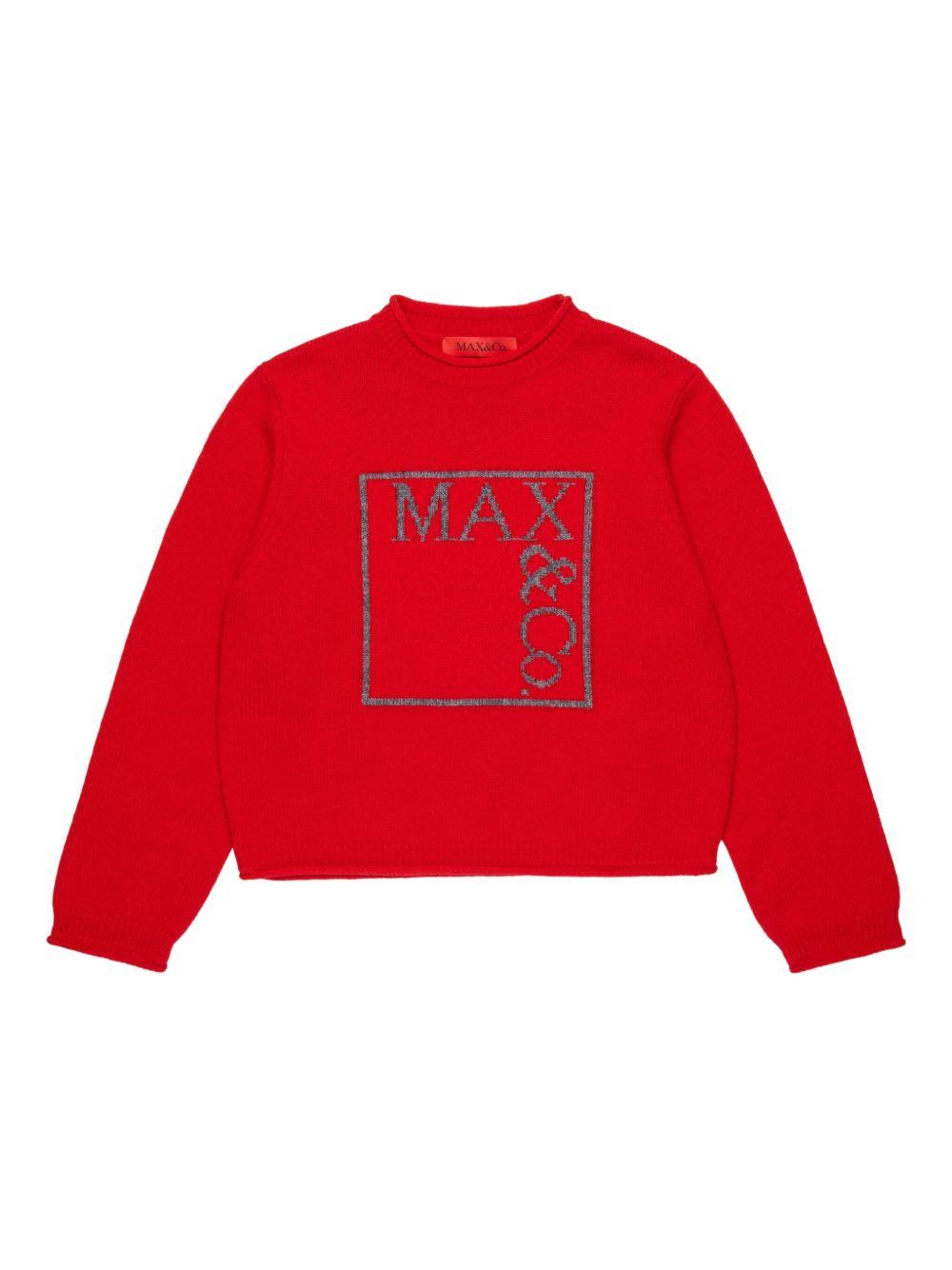 Maglione rossa per bambina MX0233MX00H MX400 Max&co Kids 