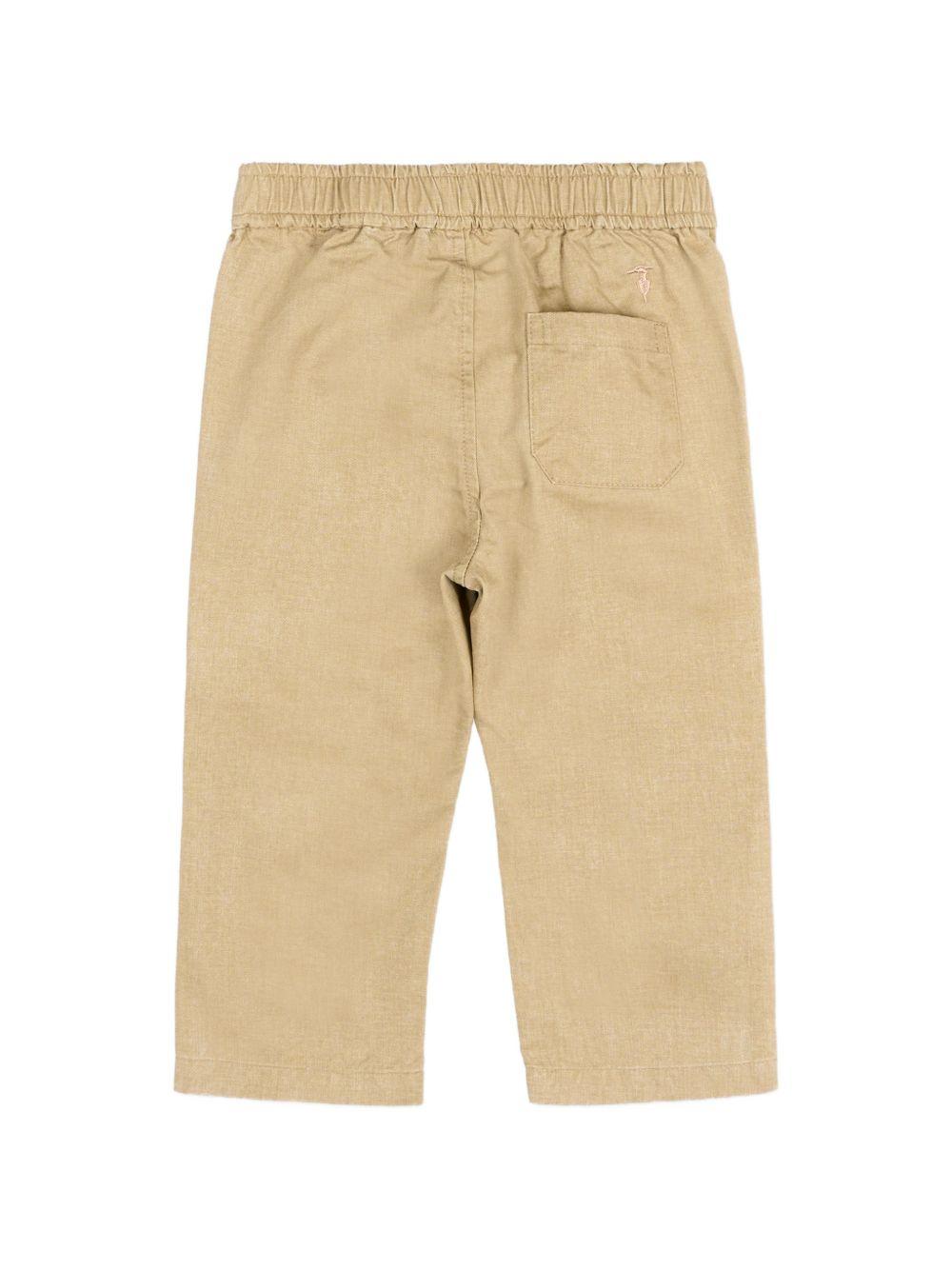 Pantalone marrone chiaro per neonato TIP26062PA BRO Trussardi Kids 