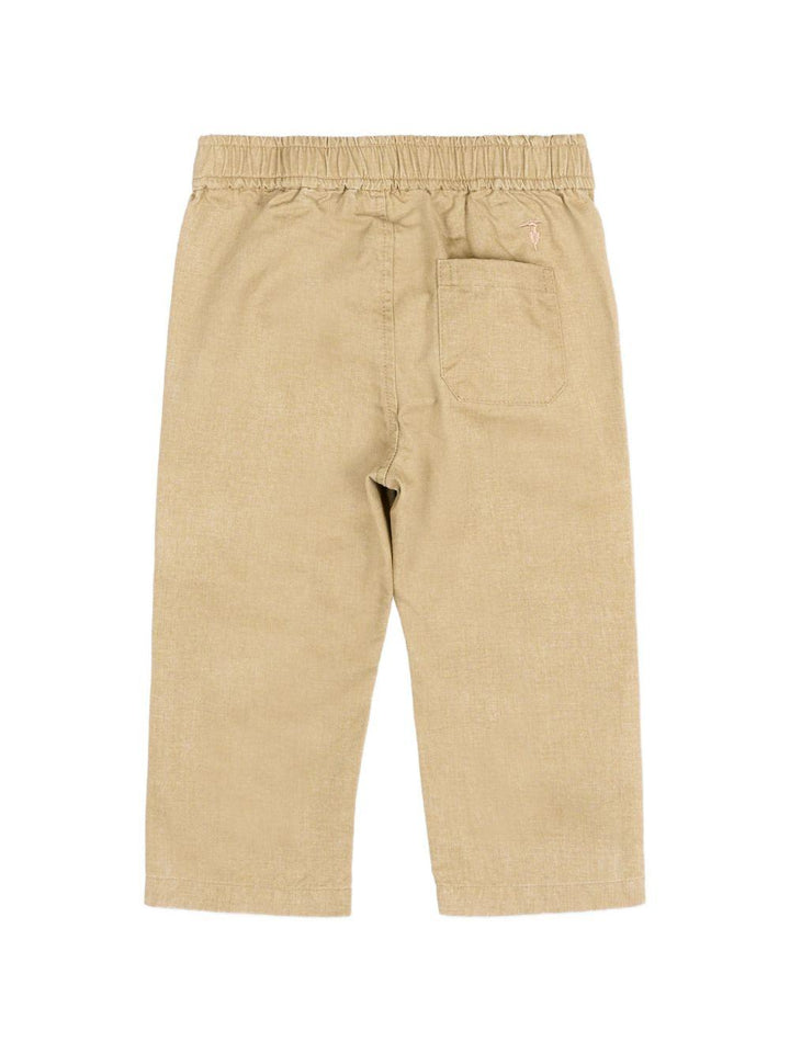 Pantalone marrone chiaro per neonato TIP26062PA BRO Trussardi Kids 