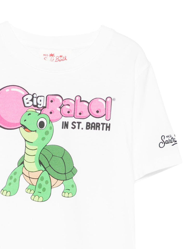T-shirt bianco per bambino DNV0001 02208L MC2 Saint Barth Kids 