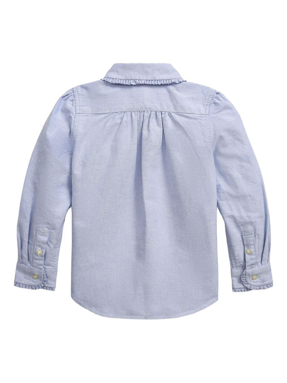 Camicia azzurra per bambina 312929954 003 Ralph Lauren Kids 