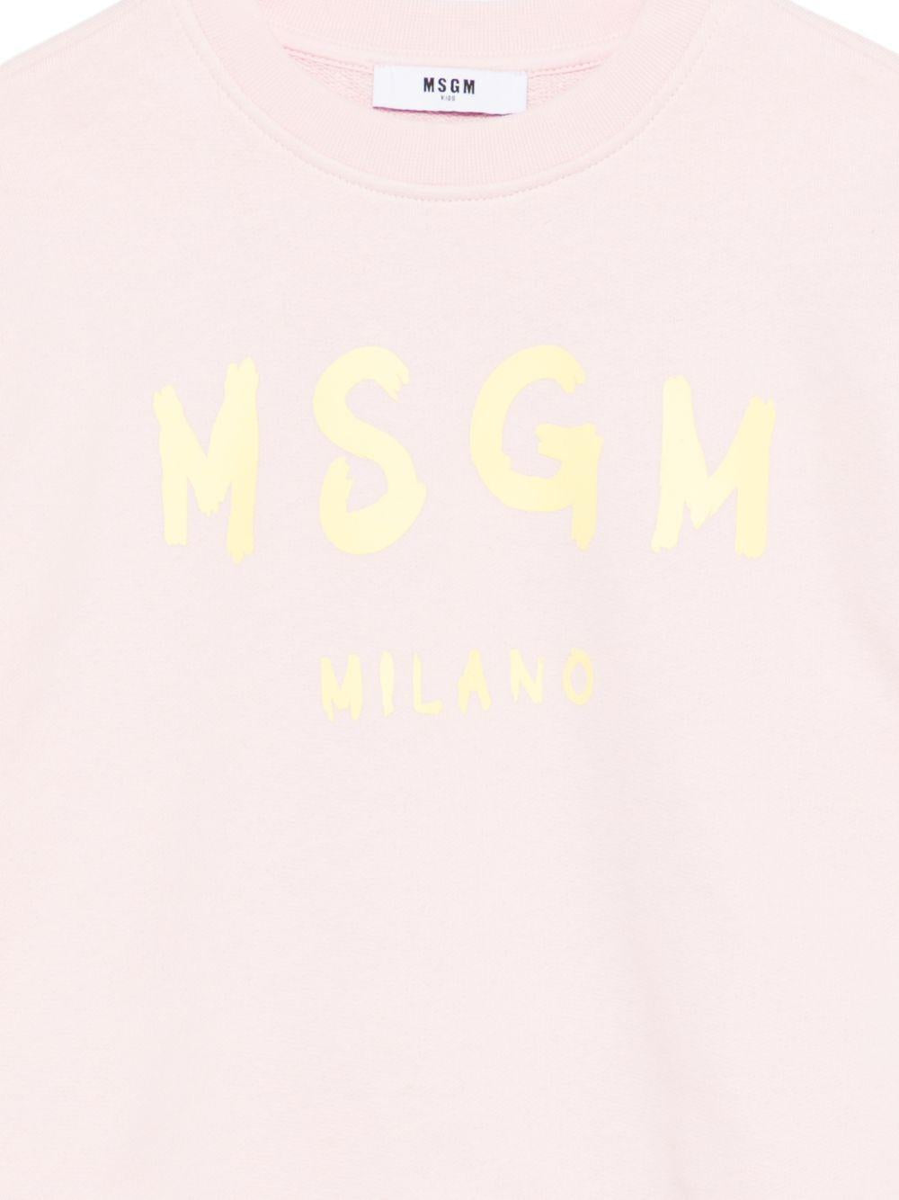 Felpa rosa per bambino S6MSJUSW007 MS076 Msgm Kids 