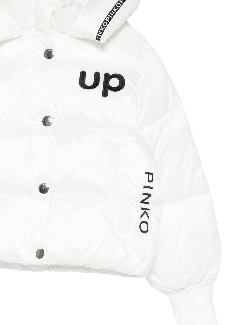 Giubbotto bianco per bambina KFGB009CNY026 D828 Pinko Kids 