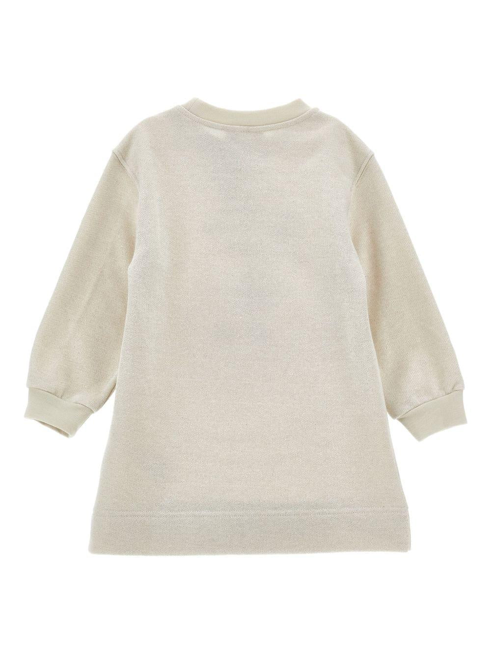 Abito beige per bambina 19F9006028 0029 Monnalisa Kids 