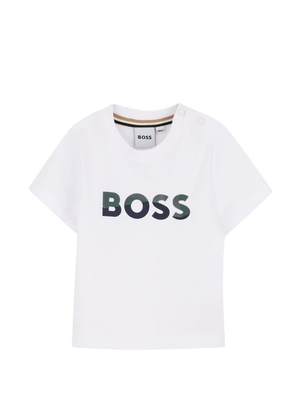 Completo sportivo bianco/verde per neonato J52851 64U Boss Kids 