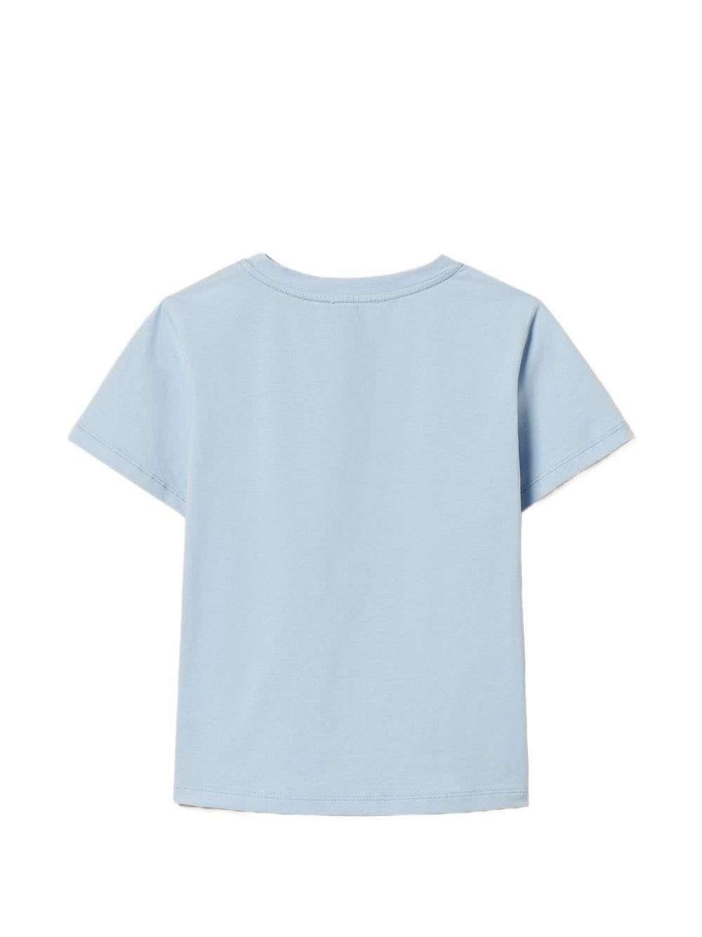 T-shirt blu per bambina 261GJ2250 04614 Twin Set 