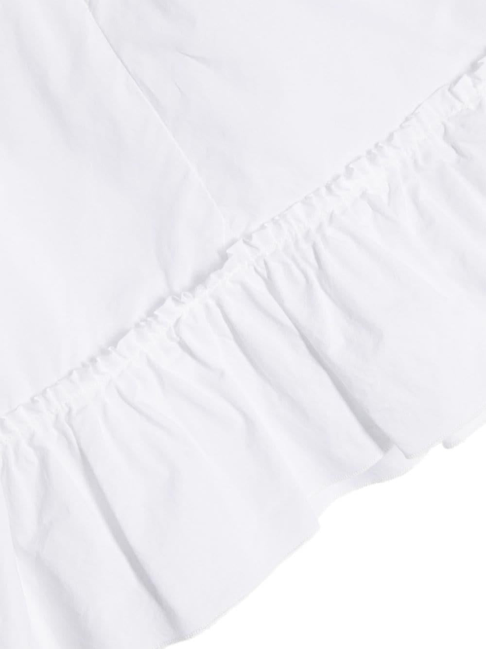 Abito bianco per neonata con logo