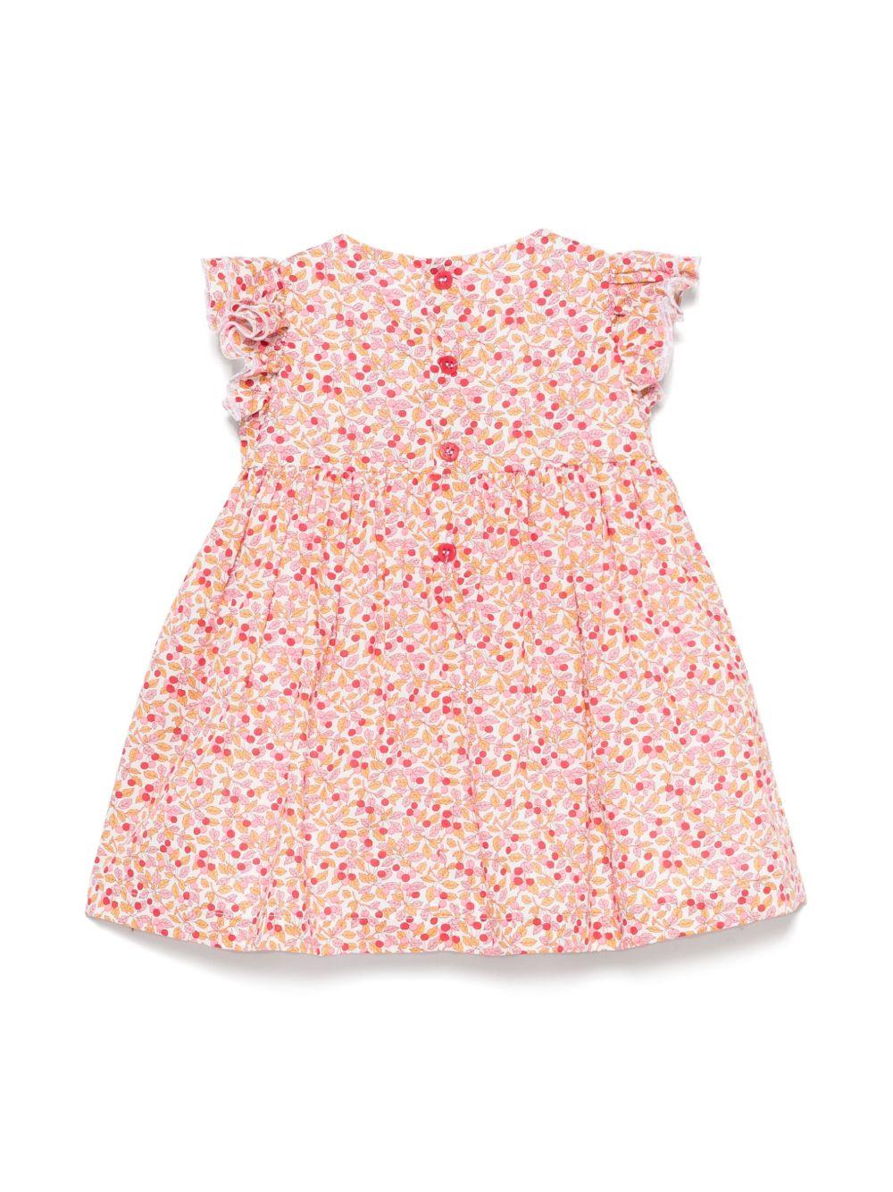 Abito rosa per neonata P25VM791C4139K 249 Il Gufo 