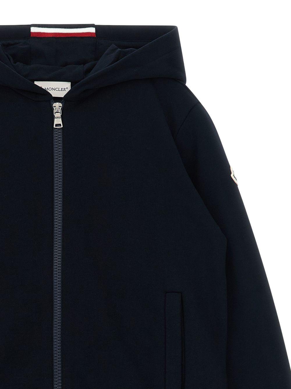 Felpa blu navy per bambino 9548G0000189AKM 778 Moncler Kids 
