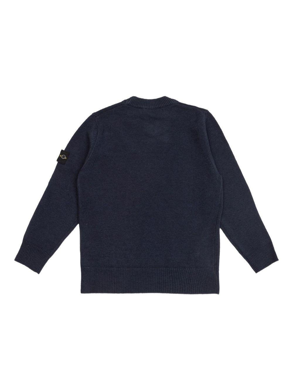 Maglione blu navy per bambino 65100002S00M1 V0020 Stone Island Kids 