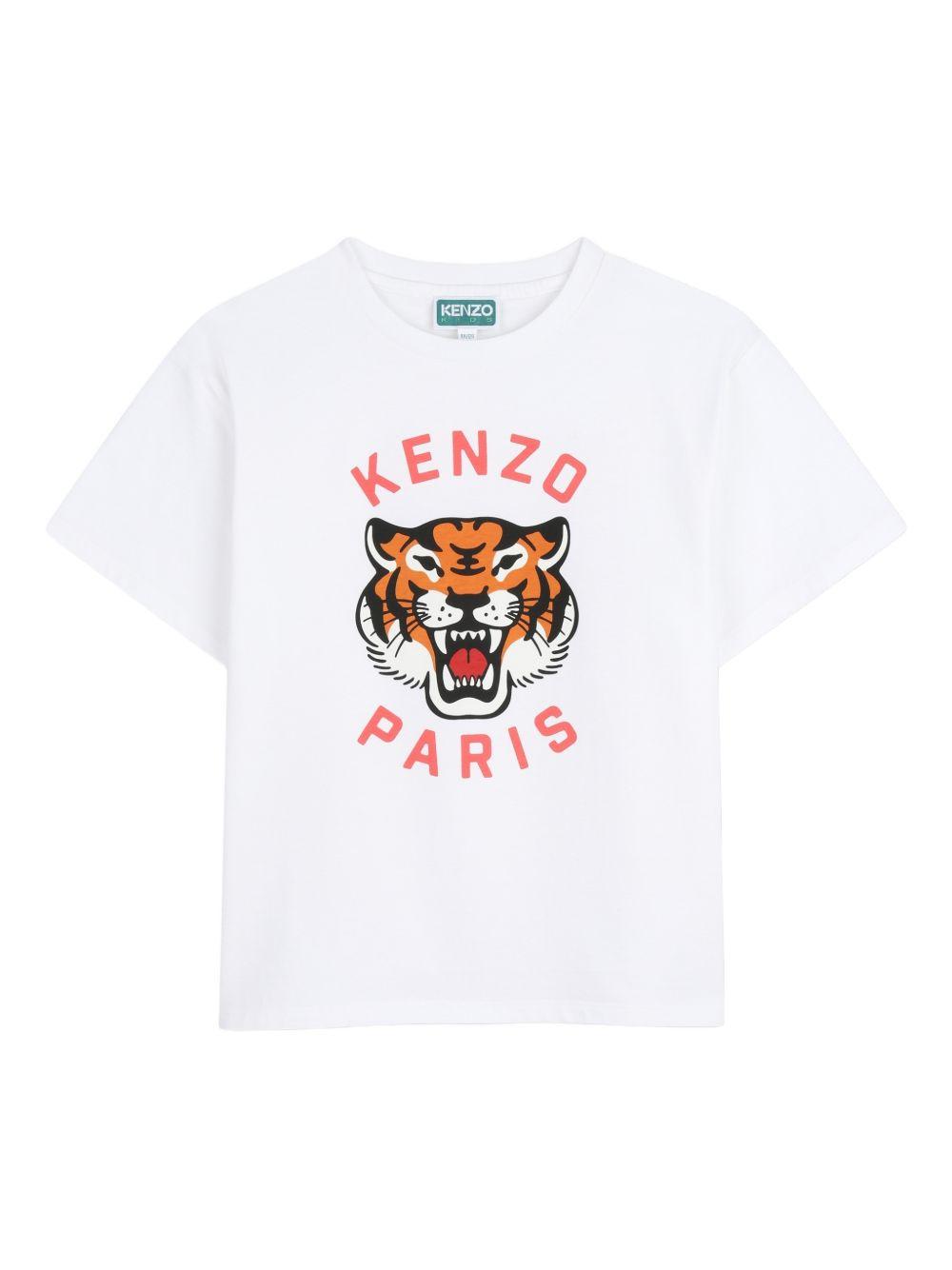 T-shirt bianca per bambino K61676 10P Kenzo Kids 