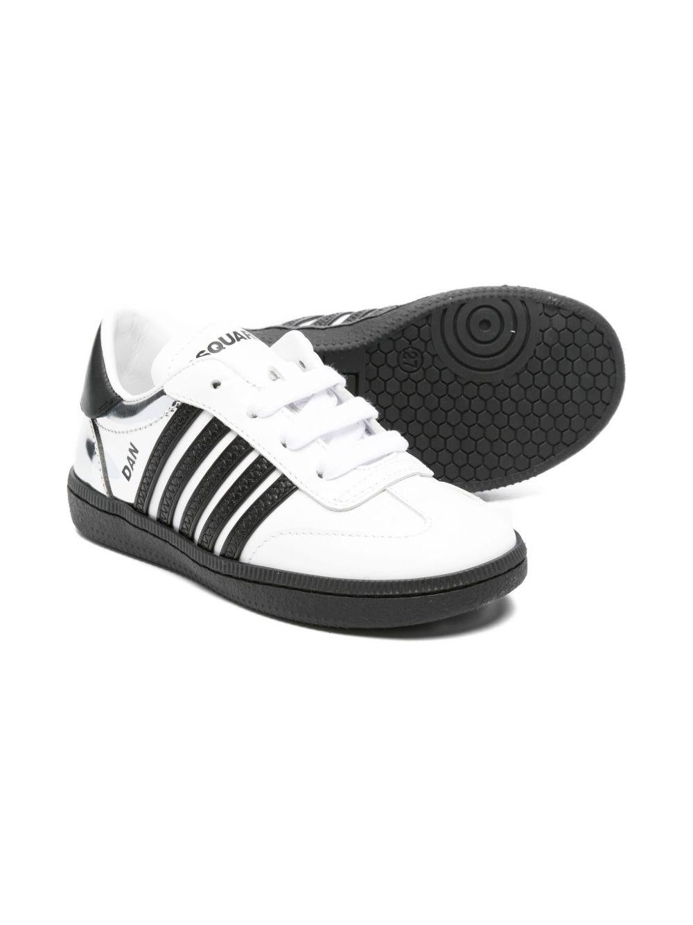 Sneakers bianche/nere per bambino 81472 01 Dsquared2 Kids 