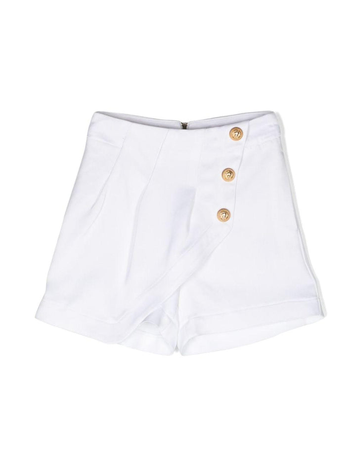 Bermuda bianca per bambina BU6C79I0192 100 Balmain Kids 
