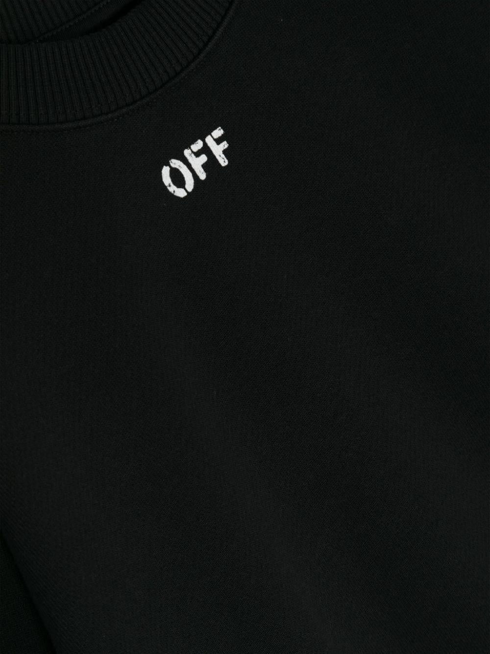 Black sweatshirt for boys with logo