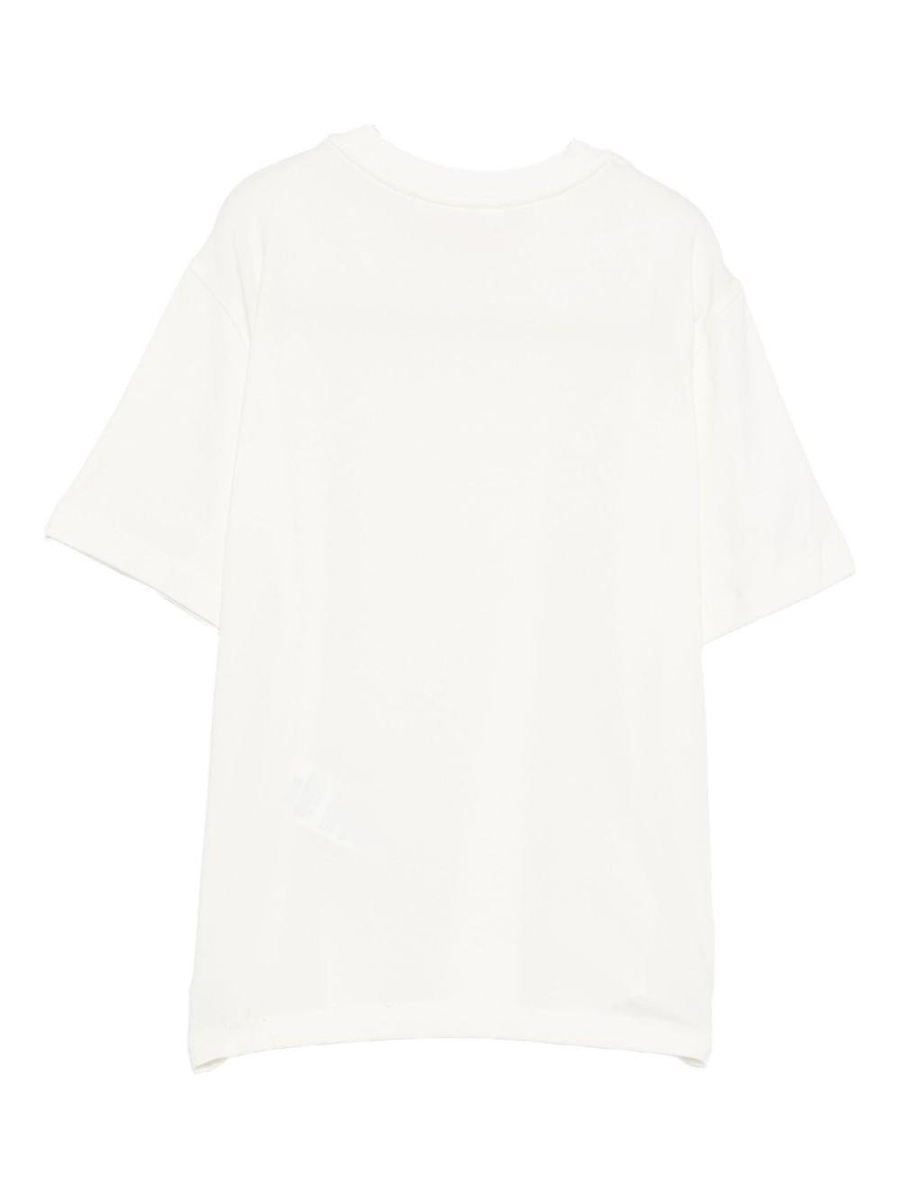 T-shirt bianco per bambina EFTS2490JE006 0004 Elisabetta Franchi Kids 