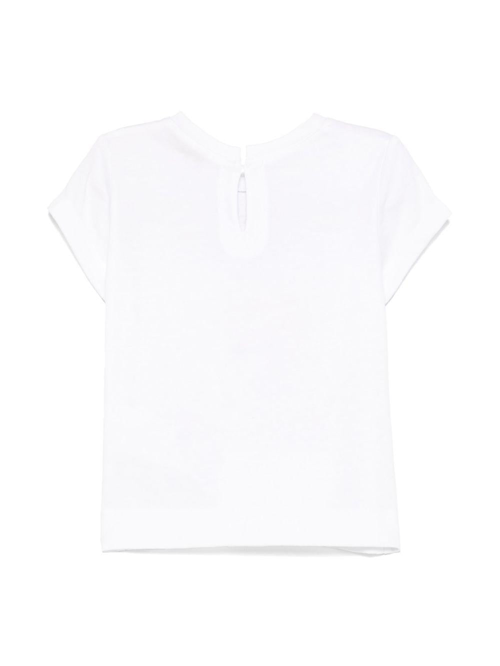 T-shirt bianca per neonata